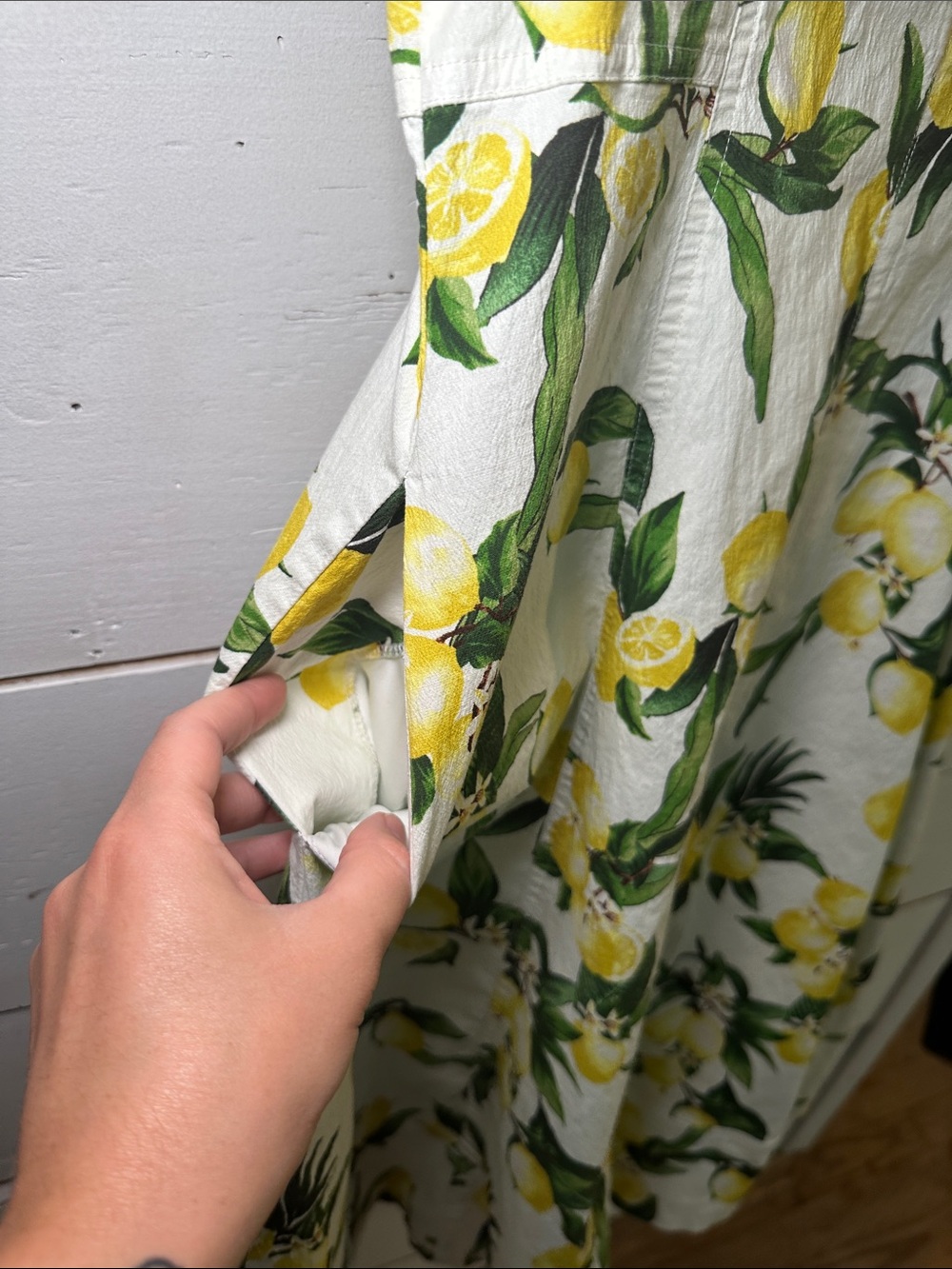 Avec Les Filles Lemon Print Midi Dress - Picture 6 of 16